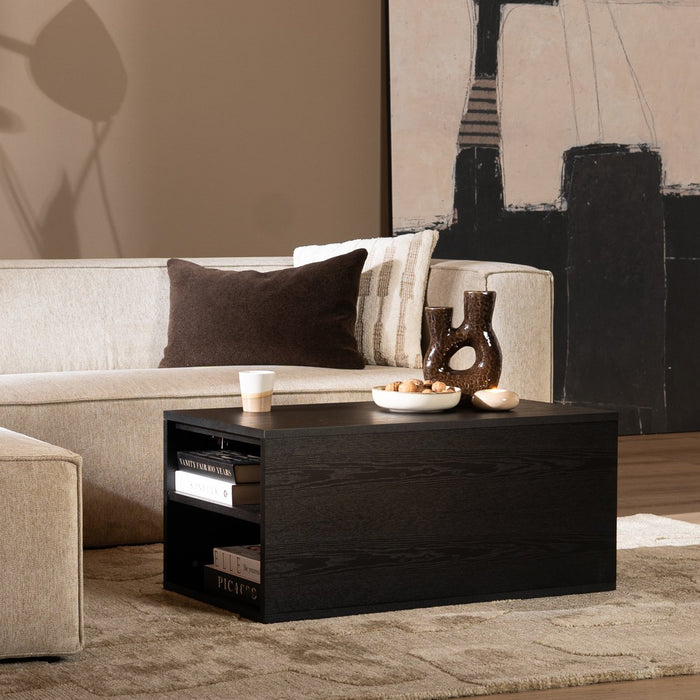 Bronx71 Salontafel Jaxx zwart eiken 88x46 cm