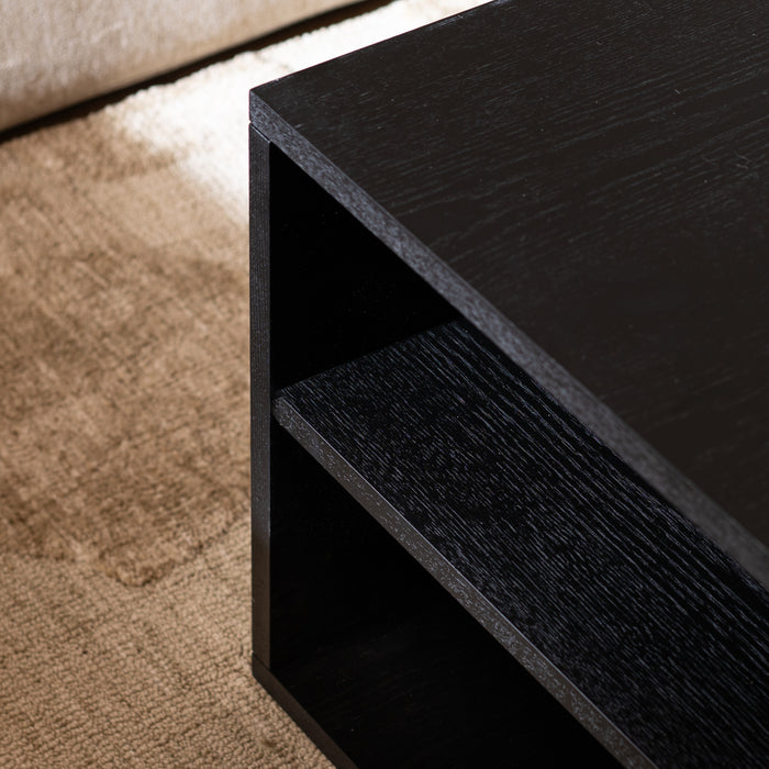 Bronx71 Salontafel Jaxx zwart eiken 88x46 cm