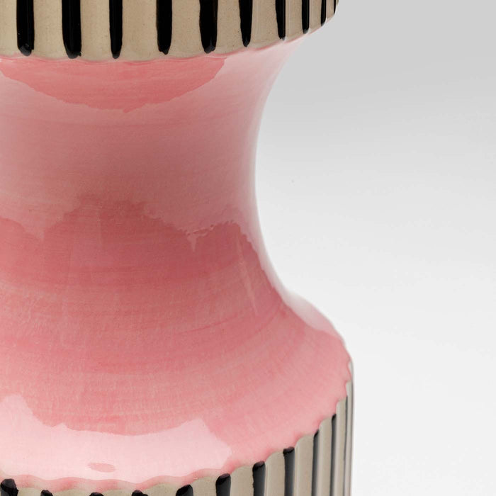 Vaas Calabria roze 41cm Kare Design