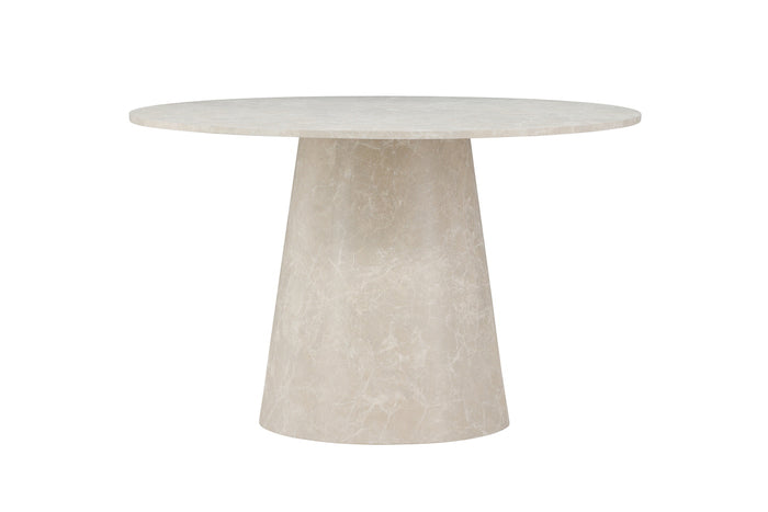 Fjôrd - Eettafel Rond Marmerlook - Ø120x75 cm - Lanzo