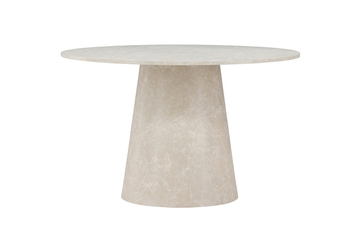 Fjôrd - Eettafel Rond Marmerlook - Ø120x75 cm - Lanzo