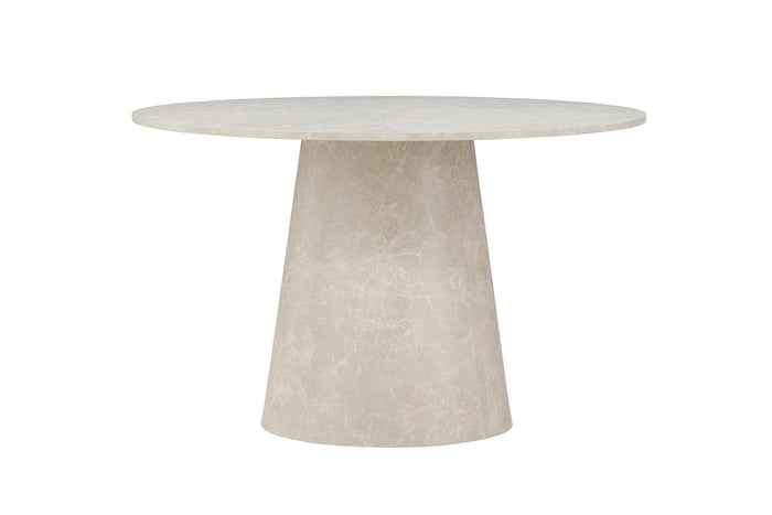 Fjôrd - Eettafel Rond Marmerlook - Ø120x75 cm - Lanzo