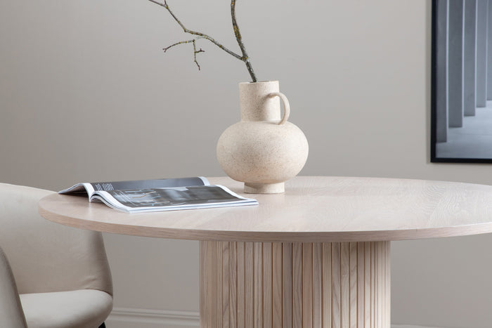 Fjôrd - Eettafel Beige Rond - 110x110x75cm - Bianca