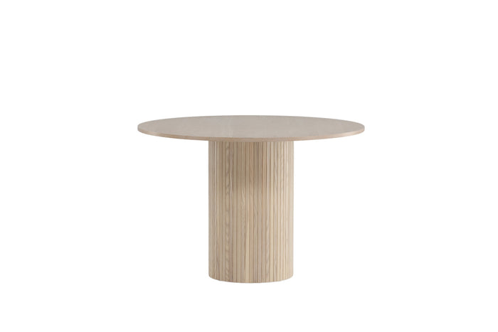 Fjôrd - Eettafel Beige Rond - 110x110x75cm - Bianca