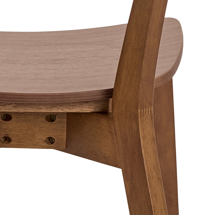 by fonQ basic Crow Eetkamerstoel - Walnootbruin