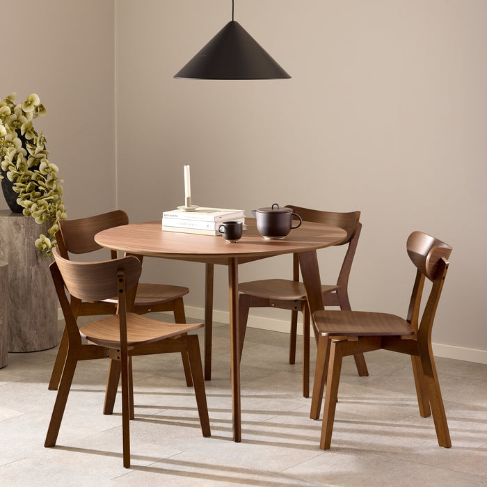 by fonQ basic Crow Eetkamerstoel - Walnootbruin