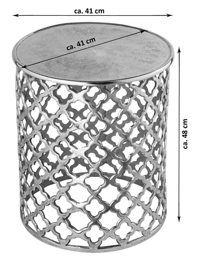 SVJ Bijzettafel Rond - 41 x 41 x 48 cm - Aluminium - Goud