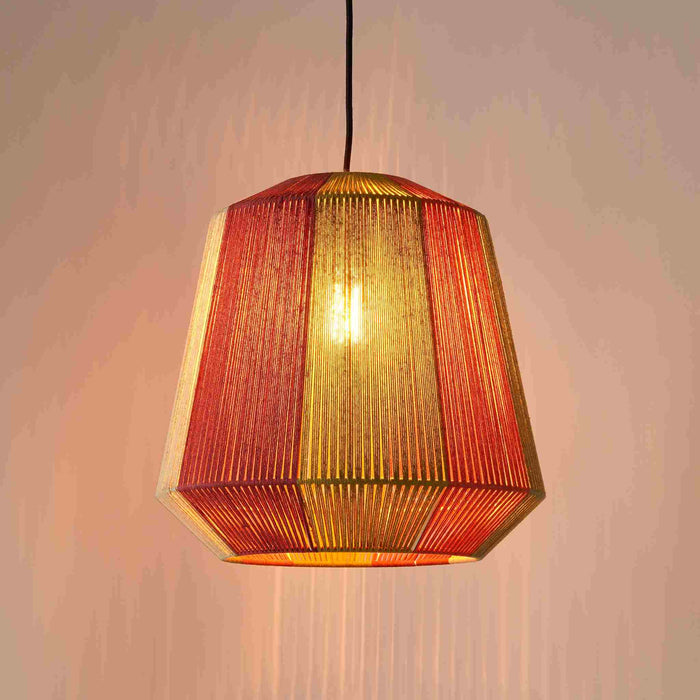 Mica Decorations Hanglamp Mascaro - 38x38x38 cm - Jute - Bruin