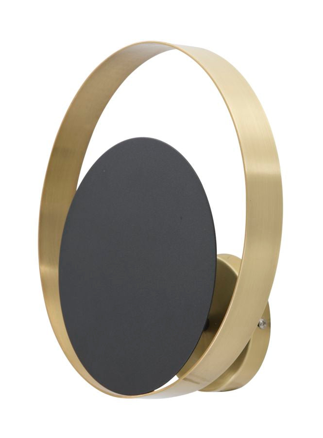 Mauro Ferretti Shuttle Zwart metalen wandlamp met gouden cirkel