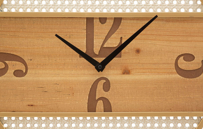 Mauro Ferretti Fuji Ronde houten wandklok bruin