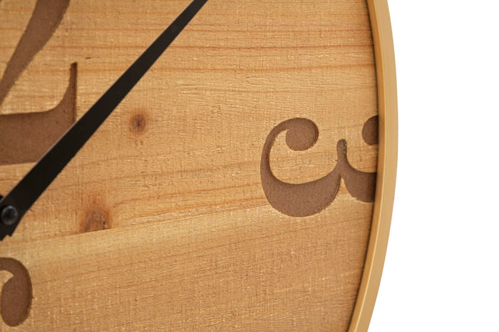 Mauro Ferretti Fuji Ronde houten wandklok bruin