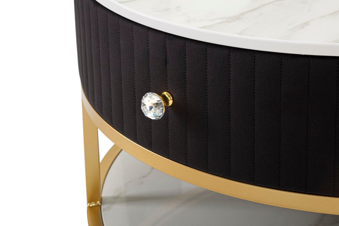 Mauro Ferretti Montpellier Salontafel in metaal stof hout