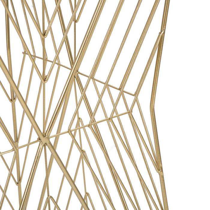 Mauro Ferretti Lines Telefoonrek in goud metaal en spiegel