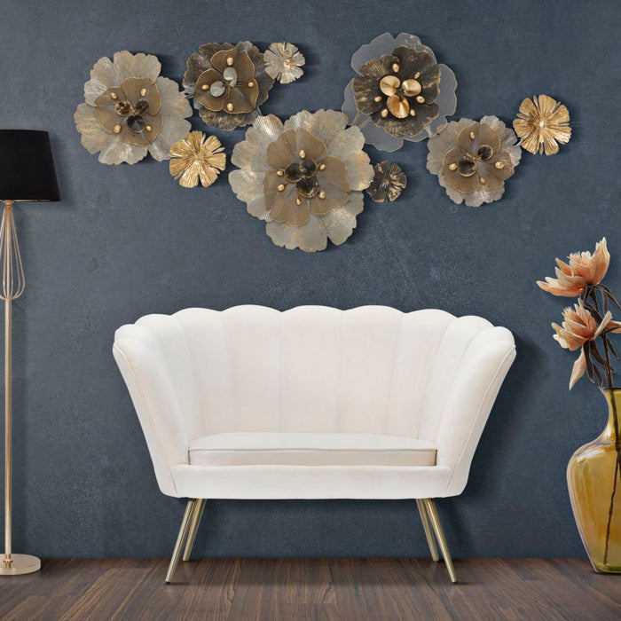 Mauro Ferretti Vienna 2-zitsbank in beige stof