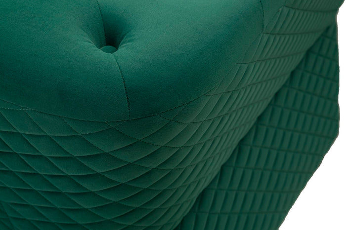 Mauro Ferretti Emy Bank in metaal en groen fluweel met kussens