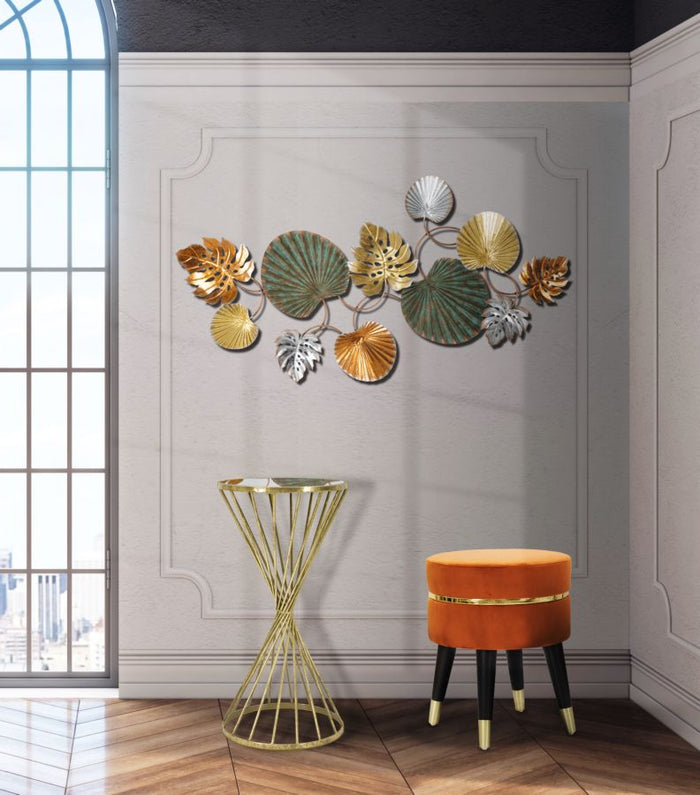 Mauro Ferretti Hypnos Tafel in goud metaal met spiegel