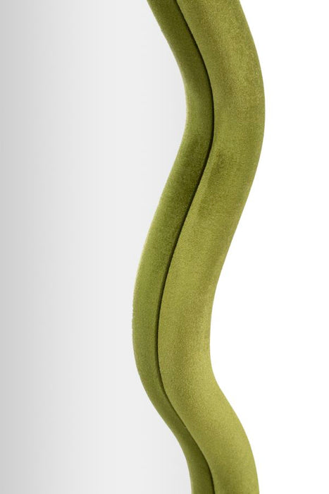 Mauro Ferretti Tod Wandspiegel in grijs fluweel