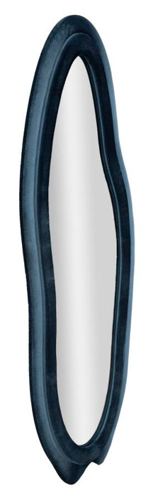 Mauro Ferretti Channy Wandspiegel in blauw fluweel