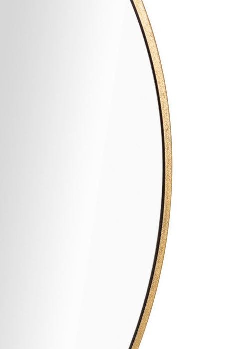 Mauro Ferretti Elegant Wandspiegel met minimaal frame in goud metaal