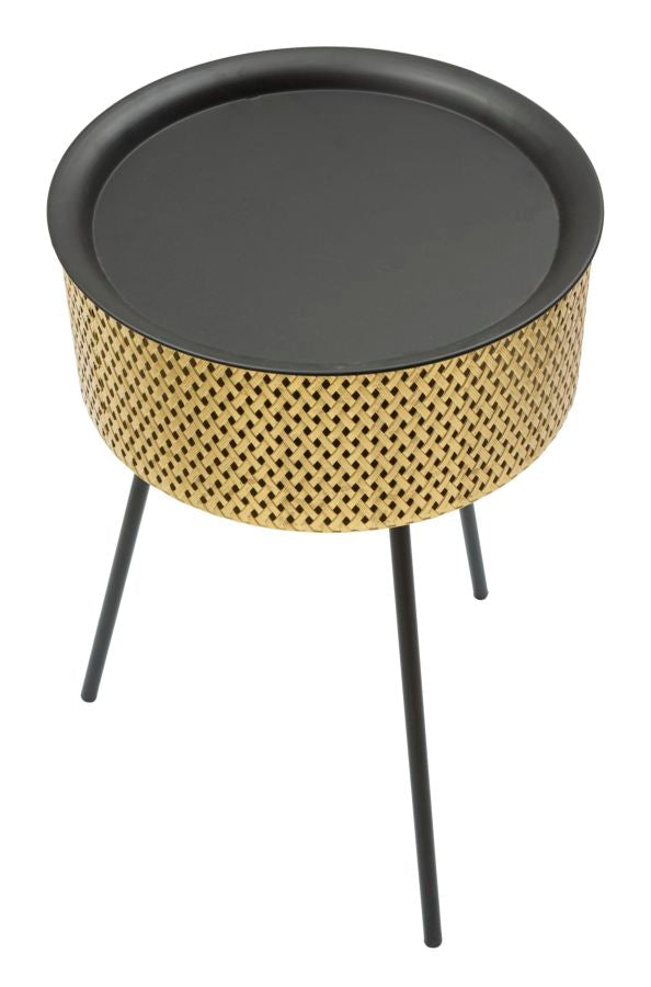 Mauro Ferretti Glovy Metalen tafel in goud en zwart