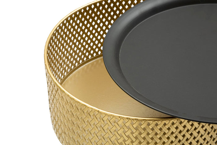 Mauro Ferretti Glovy Metalen tafel in goud en zwart