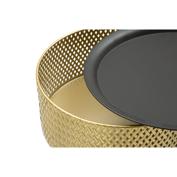 Mauro Ferretti Glovy Metalen tafel in goud en zwart