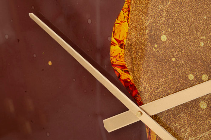 Mauro Ferretti Glody Ronde wandklok in veelkleurige houtvezels