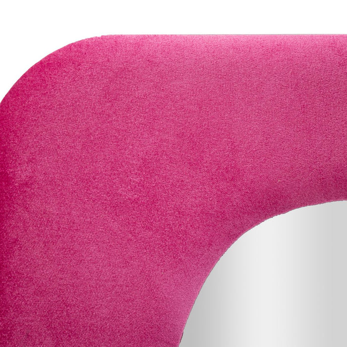 Mauro Ferretti Theodor Wandspiegel in fluwelen fuchsia