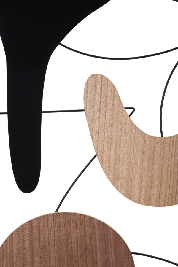 Mauro Ferretti Astroy Decoratief paneel 3D bruin hout abstract