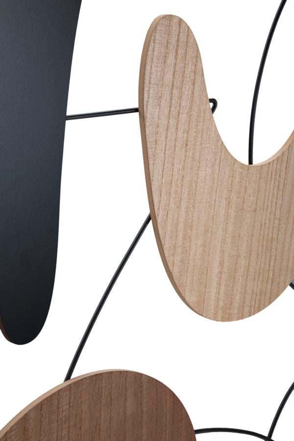 Mauro Ferretti Astroy Decoratief paneel 3D bruin hout abstract