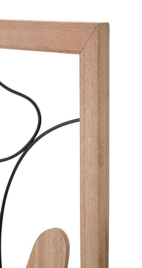 Mauro Ferretti Astroy Decoratief paneel 3D bruin hout abstract