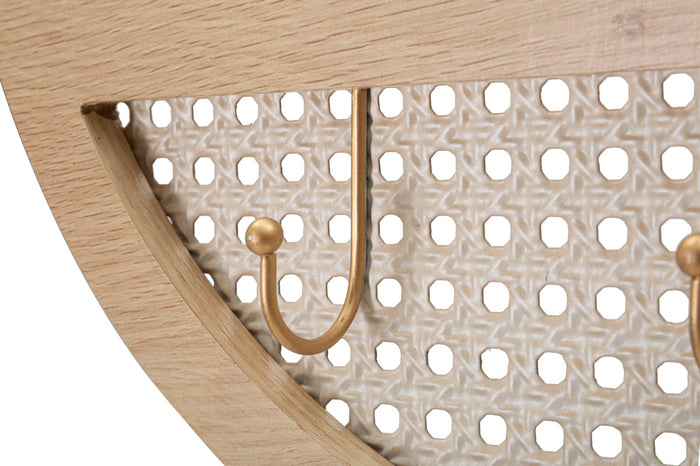 Mauro Ferretti Fuji Ronde wandspiegel in bruin hout