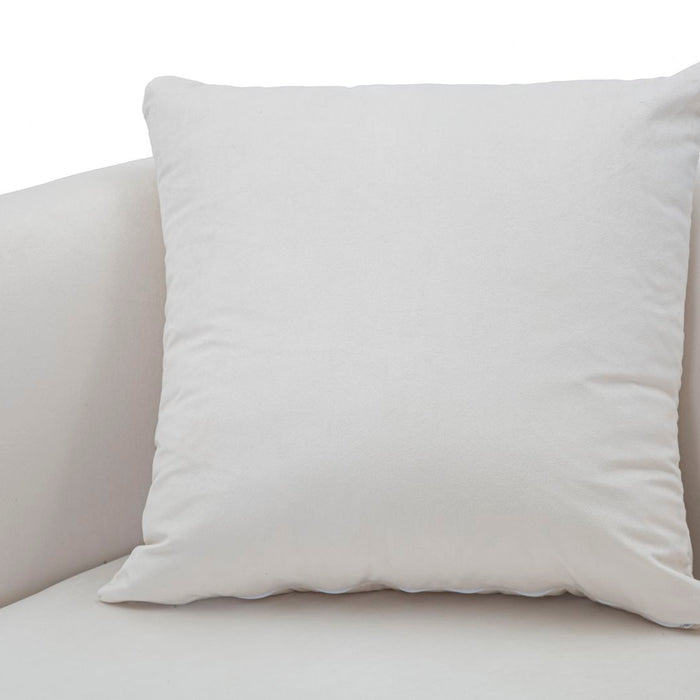 Mauro Ferretti Bucarest 2-zitsbank van beige stof met gouden poten