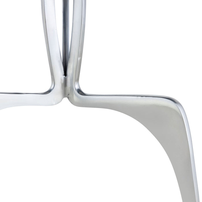 SVJ Bijzettafel - 45 x 45 x 56 cm - Marmer - Zilver