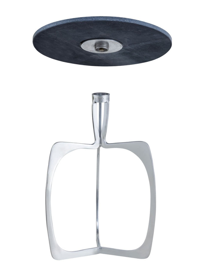 SVJ Bijzettafel - 45 x 45 x 56 cm - Marmer - Zilver