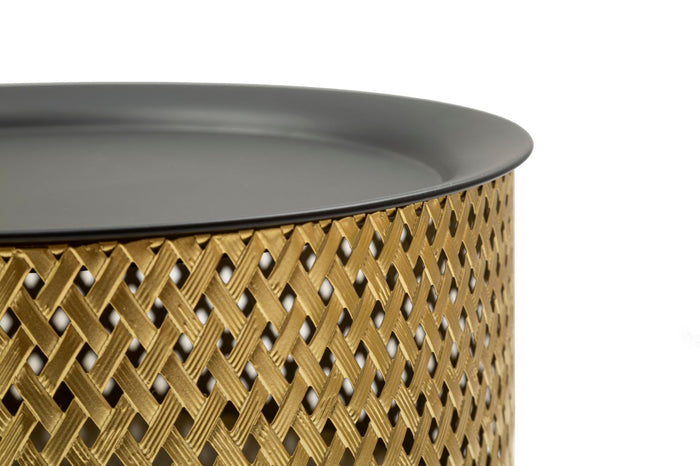 Mauro Ferretti Glovy Metalen tafel in goud en zwart