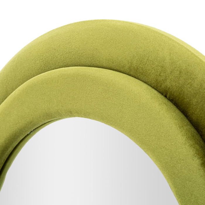 Mauro Ferretti Miki Wandspiegel in grijs fluweel