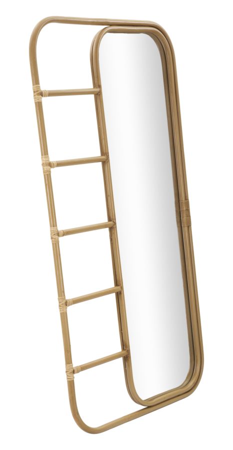 Mauro Ferretti Panama Vloerspiegel in bruin metaal