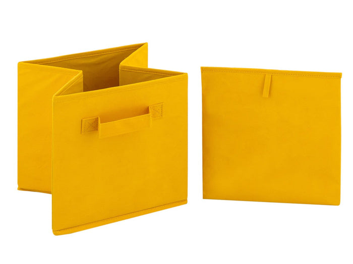 SVJ Opvouwbare Opbergbox Vierkant - 27x28x27 cm - Blauw - Set van 6