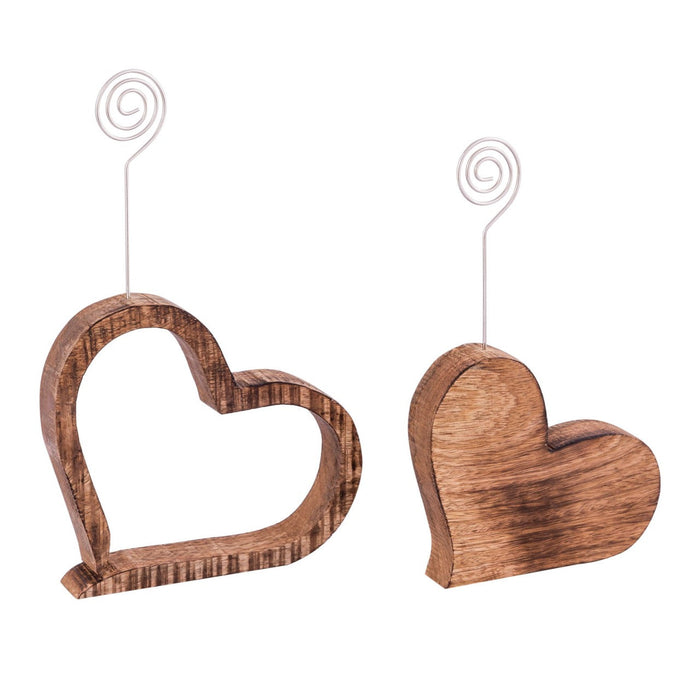 SVJ Fotolijstje - 3 x 18 x 16 cm - Hout - Bruin - Set van 2