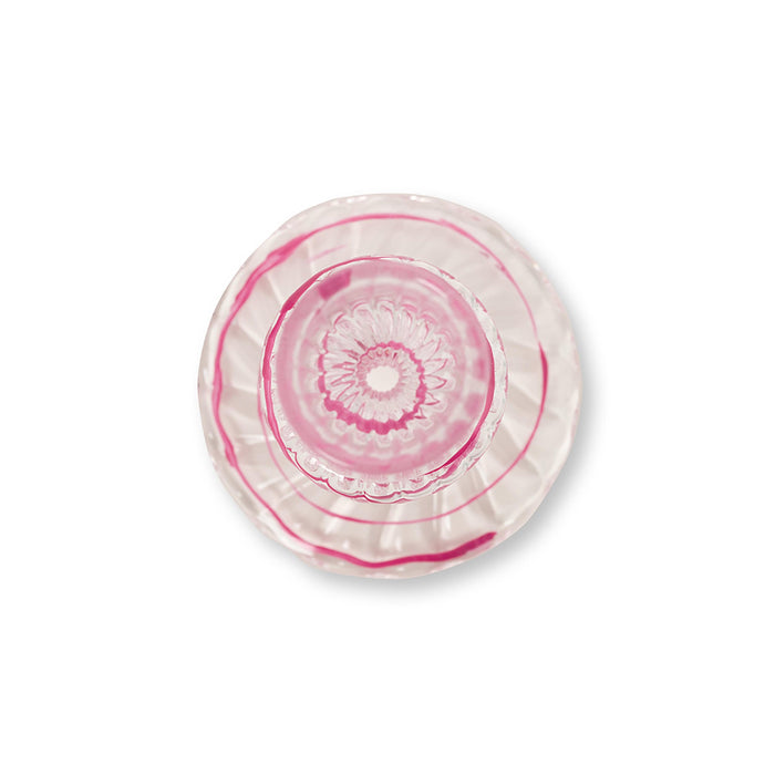 Pip Studio - Kandelaar - Woonaccessoires - Roze - Glas Swirl - 28cm