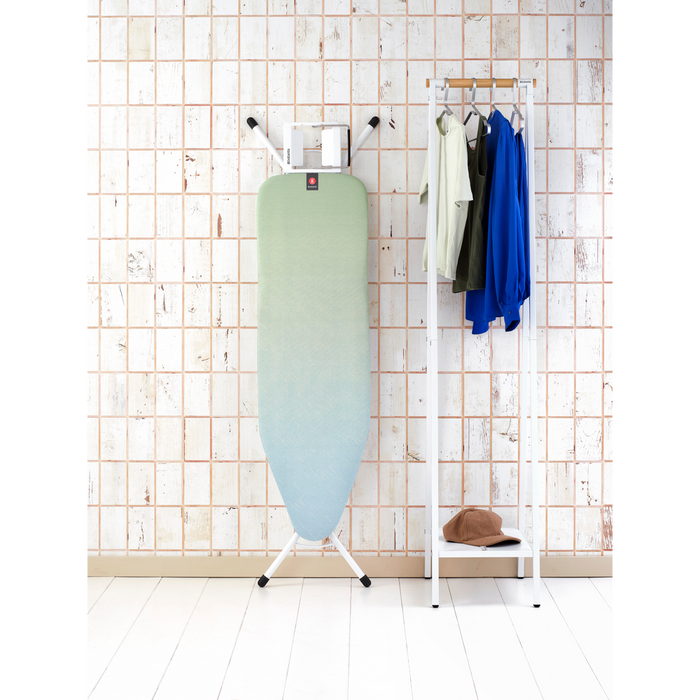 Strijkplank B, 124x38 cm met strijkijzerhouder - Soothing Sea