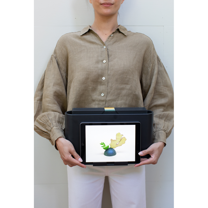 Tasty+ snijplankenset plus houder, 4-delig - Dark Grey