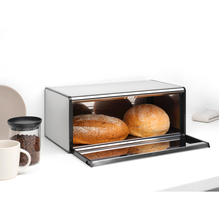 Broodtrommel met klepdeksel - Matt Steel