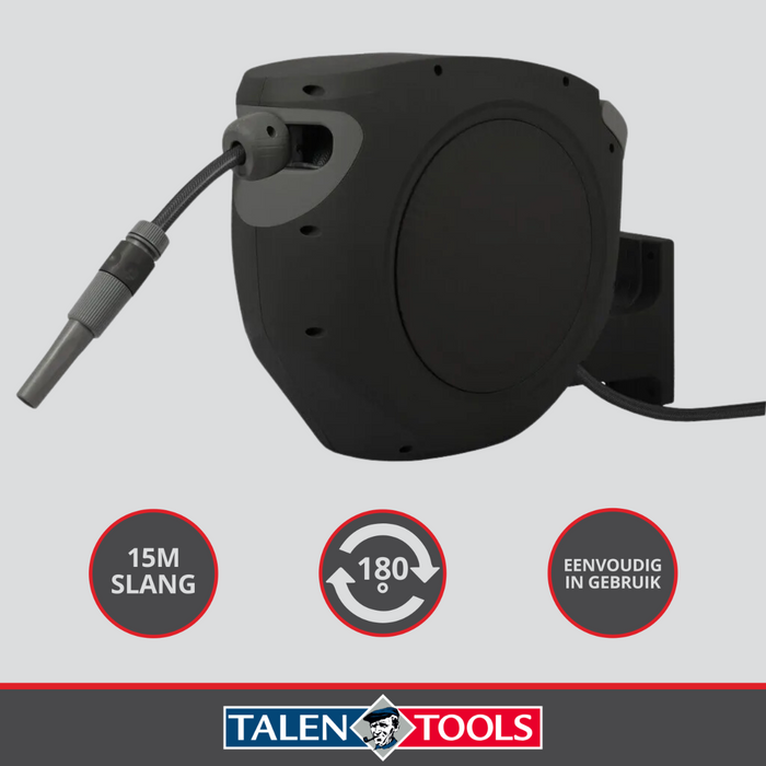 Talen Tools - Wandslangenbox – Deluxe – Tuinslang ½ - 15 meter -