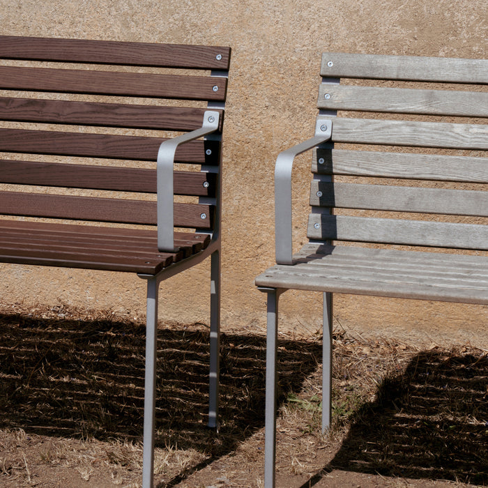 HAY Traverse Tuinbank 2,5-zits met Armleuning - Essenhout