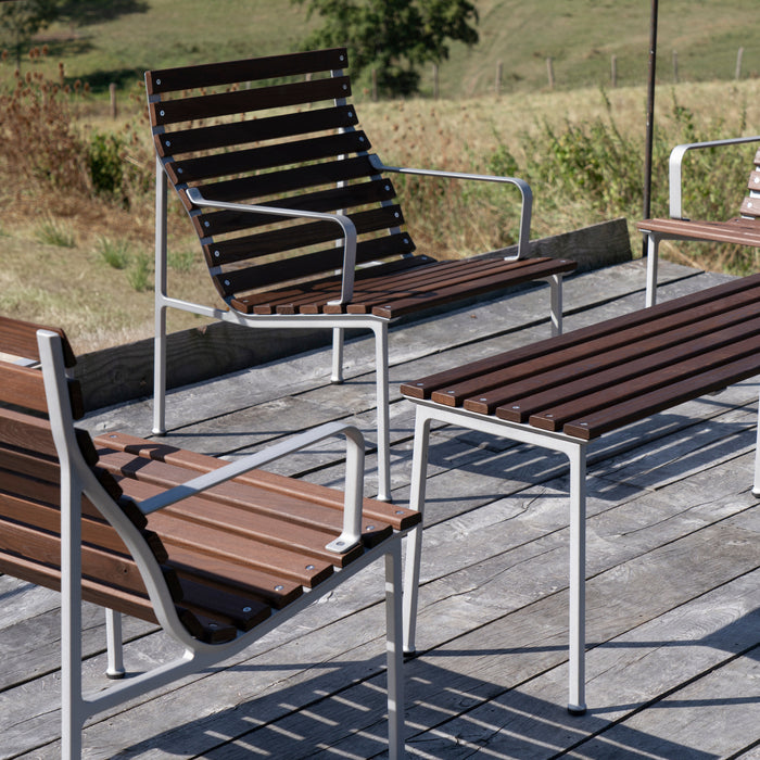 HAY Traverse Lounge Armstoel - Essenhout