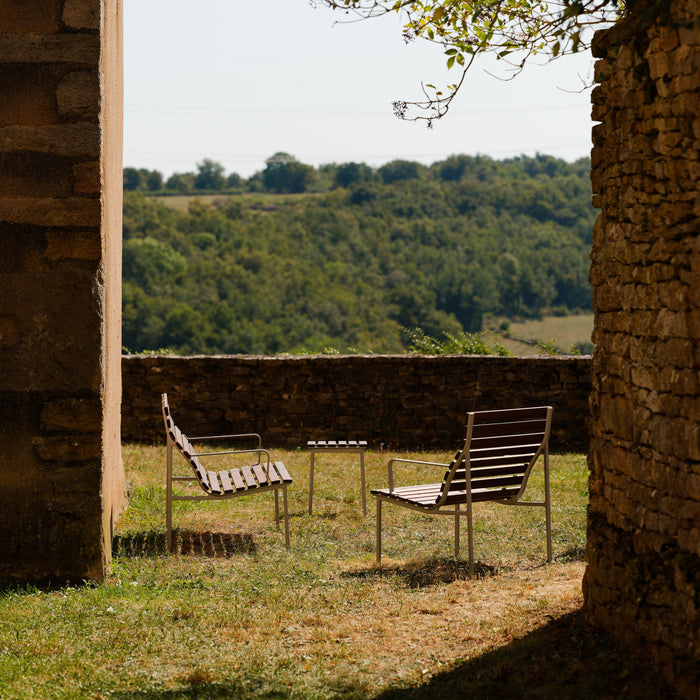 HAY Traverse Lounge Armstoel - Essenhout