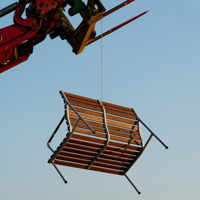 HAY Traverse Loungebank met Armleuning - Essenhout