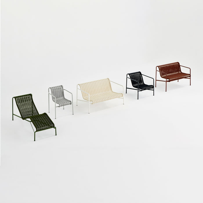 HAY Palissade Cord Lounge Chair Low - Antraciet